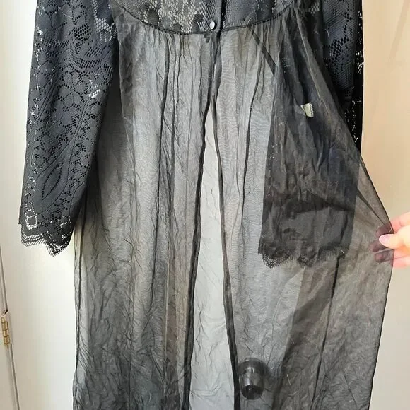 American-vintage Women's Black Robe - Picture 4 of 6